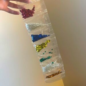 Sequins and beads for crafting